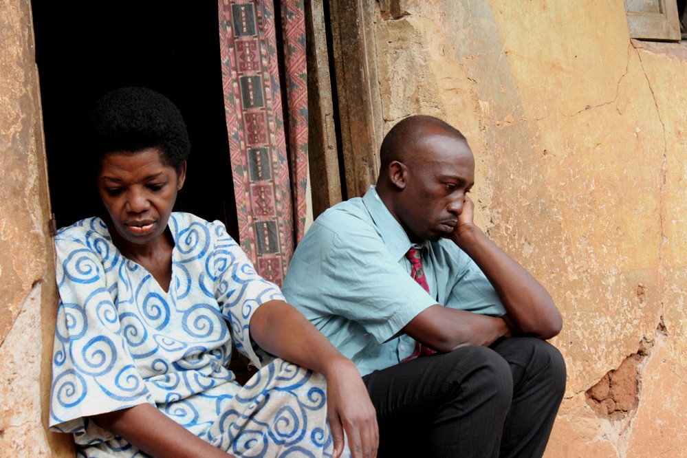 The Felistas Fable Still 2 - Kuddzu Isaac plays Dan while Joanitta B Wandera plays his possessive mother