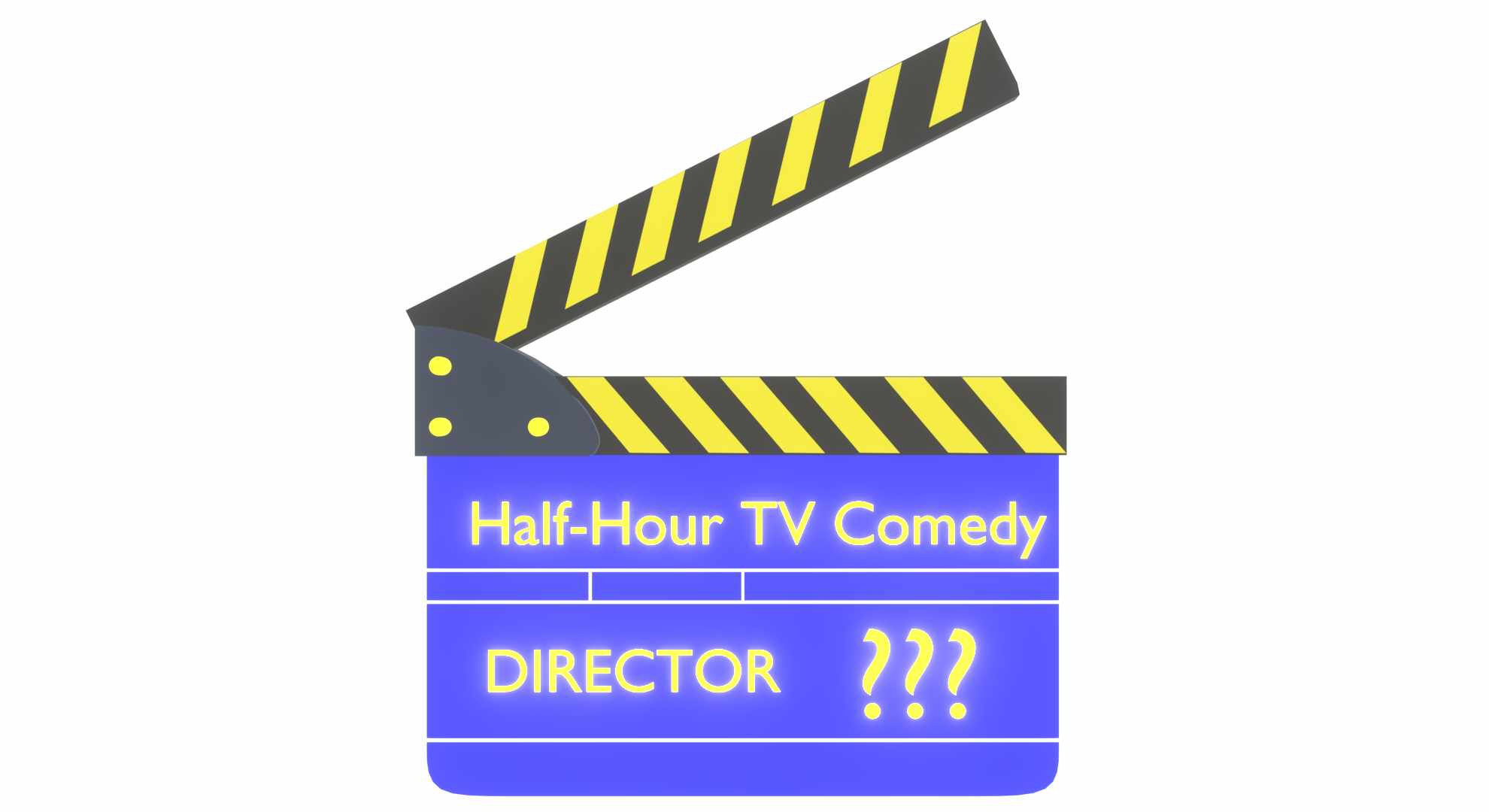 Clapper board. TV Series director